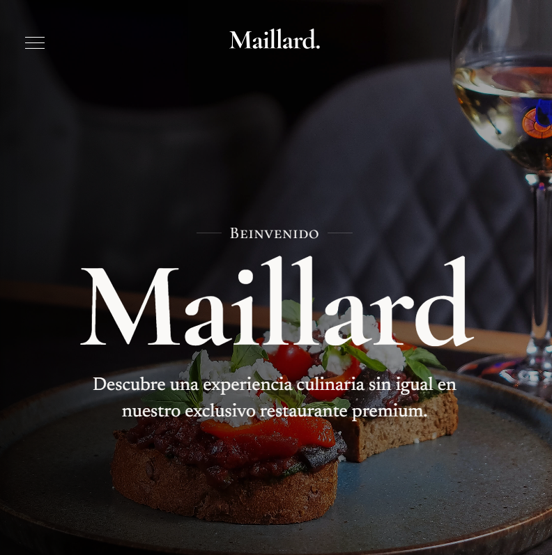 Maillard is a free website template