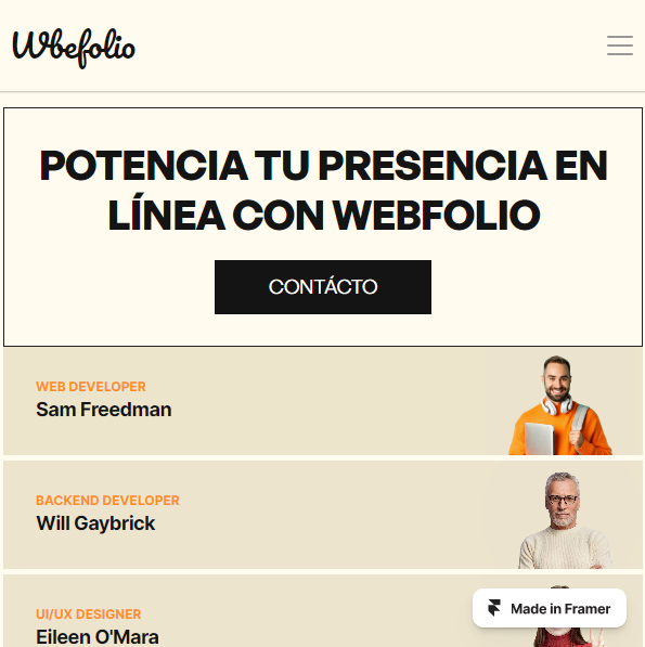 Webfolio