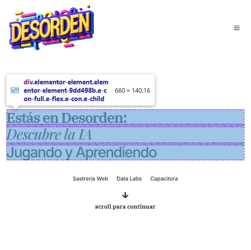 Desorden - Inteligencia Artificial para Chamacos