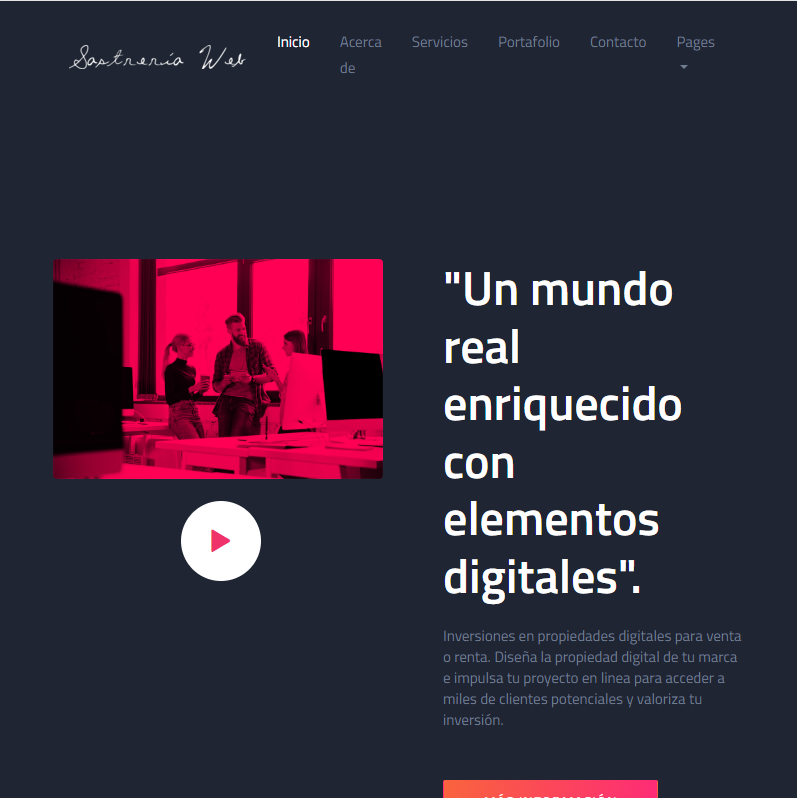 Navigator – Simple one page bootstrap template free download