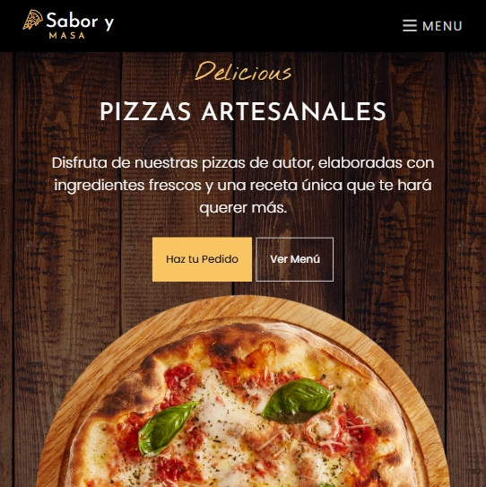 Pizza – Free Bootstrap 4 HTML5 pizza website template